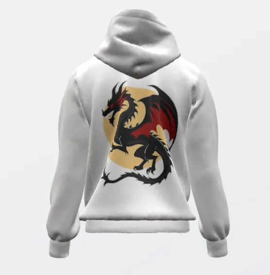 Dragon White Hoodie